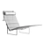 Vintage Boho Cane Lounge Chair 3D model small image 6