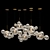 Soap Bubble Pendant Light 001: Modern Gold Design 3D model small image 1