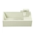 PATE Ceramic Corner Wash Basin 3D model small image 2