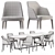 Grace Chair Concorde Table Set 3D model small image 3