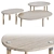 Modern Set Tuk Magazine Tables 3D model small image 1