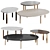 Modern Set Tuk Magazine Tables 3D model small image 2