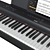 Yamaha P-125 Digital Piano Set 3D model small image 3