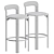 Modern Bar Stool Set, 3D 3D model small image 2