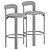 Modern Bar Stool Set, 3D 3D model small image 3