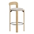 Modern Bar Stool Set, 3D 3D model small image 7