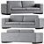 Elegant ZALABA KOLB Sofa Design 3D model small image 1