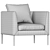 Modern COR_PILOTIS Armchair Design 3D model small image 4