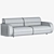 Modern Rollins Sofa 3D Model 3D model small image 5