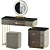 Elegant Colette Vanity Set 3D model small image 2