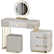 Elegant Colette Vanity Set 3D model small image 3