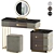 Elegant Colette Vanity Set 3D model small image 5