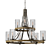 Feiss Angelo 9-Light Glass Chandelier 3D model small image 1