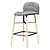 Modern Stool Design Liu_H65 3D model small image 1