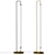 Sleek Linear LED Floor Lamp 3D model small image 1
