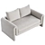 Mabelle Sofa by Urban Outfitters 3D model small image 2