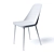 Contemporary White Label Living Chair 3D model small image 3