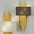 Rustic Metal Fiore Wall Sconce 3D model small image 3