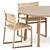 Modern BM62 BM61 Chairs Taro Table 3D model small image 2