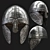 Nordic Warrior Helmet Model Kit 3D model small image 1