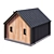 Single-Story Barnhouse Sauna 3D model small image 3