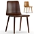 Modern Lovell Wooden Chair Duo 3D model small image 1