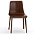 Modern Lovell Wooden Chair Duo 3D model small image 3