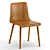 Modern Lovell Wooden Chair Duo 3D model small image 4