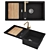 Versatile Granite Sink Set 3D model small image 5