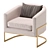 Santa Monica Armchair, 3 Colors 3D model small image 2