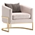 Santa Monica Armchair, 3 Colors 3D model small image 5