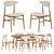Modern Gent Dining Chair Set 3D model small image 1