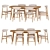 Modern Gent Dining Chair Set 3D model small image 2