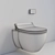 Luxury Bidet Toilet Seat with Remote Control 3D model small image 13