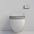 Luxury Bidet Toilet Seat with Remote Control 3D model small image 14