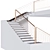 Art Deco Style Staircase 3D model small image 3