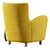 1950s Mohair Velvet Armchair Unique 3D model small image 6
