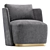 Elegant MACQUEEN Armchair, 3 Colors 3D model small image 5