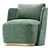 Elegant MACQUEEN Armchair, 3 Colors 3D model small image 6