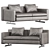 Elegant Poltrona Frau Sofa 3D model small image 1