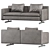 Elegant Poltrona Frau Sofa 3D model small image 2