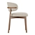 Sleek Wood Chair Calligaris Oleandro 3D model small image 2