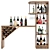 Elegant Wine Bar Set: Sleek Design 3D model small image 2