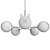 Sleek Glass 5-Light Pendant 3D model small image 2