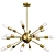 Modern Sputnik Chandelier 18 Lights 3D model small image 1