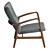 Aeon Addison Lounge Chair: Modern Elegance 3D model small image 3