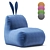 Cozy Rabbit Bean Bag Chair 3D model small image 1