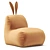 Cozy Rabbit Bean Bag Chair 3D model small image 2