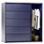 IKEA NORDMELA Storage Dresser Display 3D model small image 1