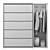 IKEA NORDMELA Storage Dresser Display 3D model small image 5